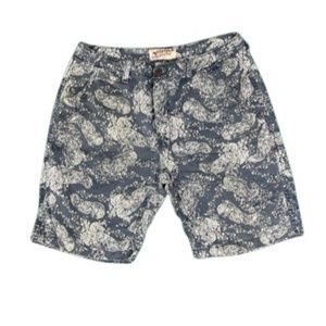 Arizona Jean Co. Blue Paisley shorts
